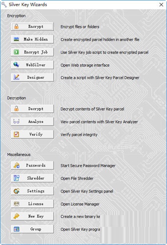 Screenshot of aes256 encryption tool