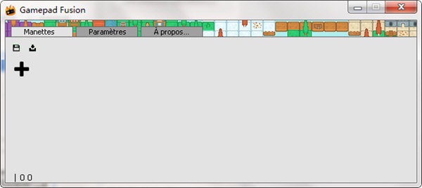 Screenshot of controller simulation keyboard
