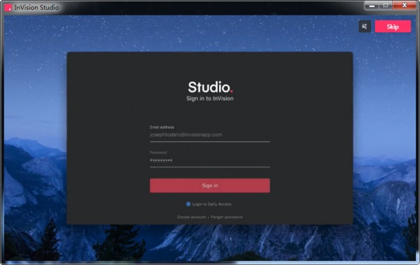 Screenshot of InVision