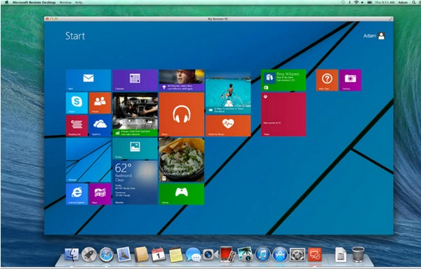 Screenshot of Microsoft Remote Desktop for Mac