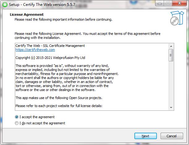 Certify screenshot