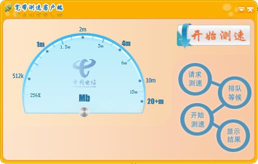 China Telecom network speed test screenshot