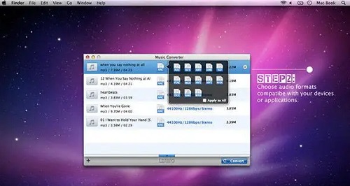 Screenshots of Beaver Audio Converter for Mac