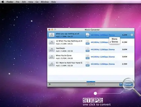 Screenshots of Beaver Audio Converter for Mac