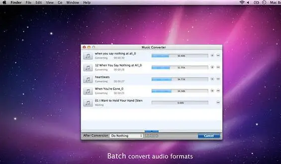 Screenshots of Beaver Audio Converter for Mac