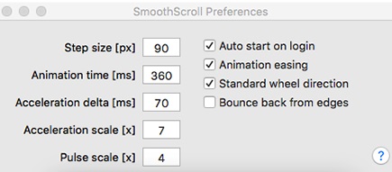 SmoothScroll Mac screenshot