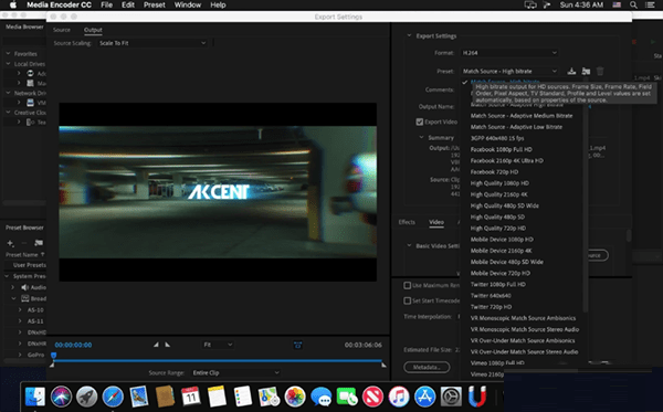 Adobe Media Encoder CC 2019 Mac screenshots