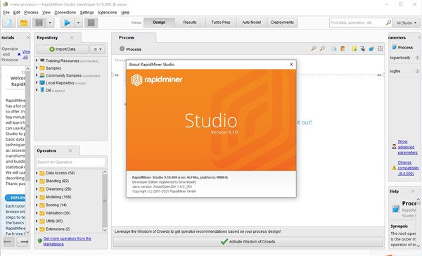 RapidMiner screenshot