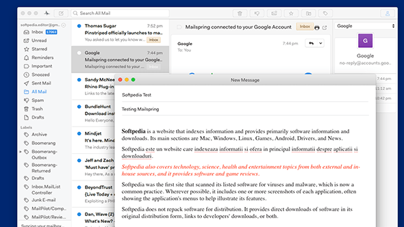 Mailspring Mac screenshot