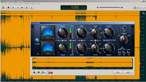 Ocenaudio MAC screenshot