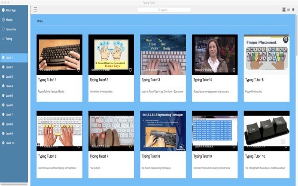 Typing Tutor Mac screenshots