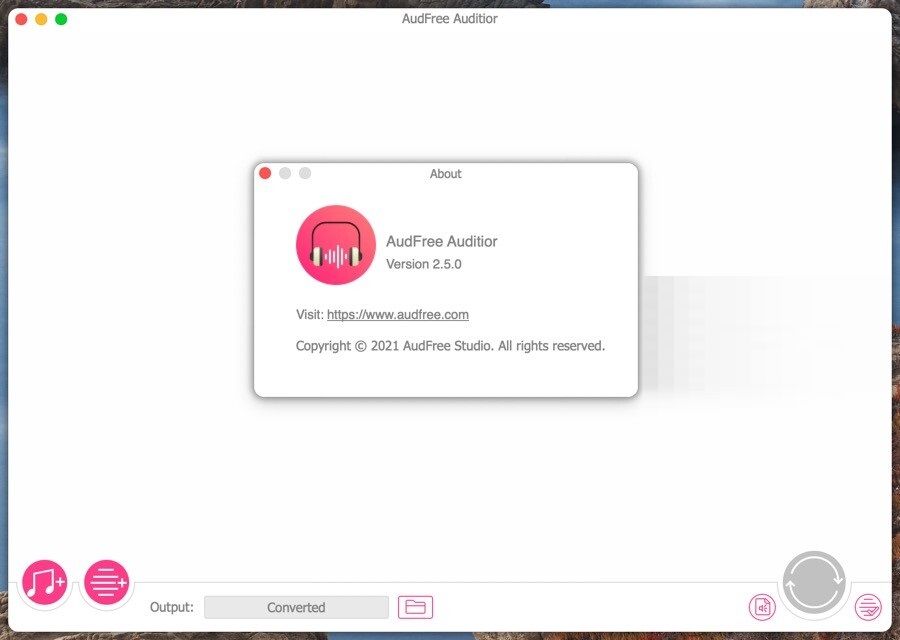 AudFree Auditior Mac screenshot