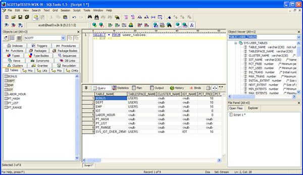SQLTools screenshot
