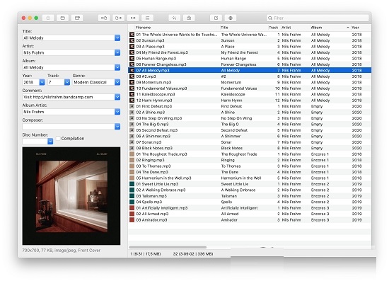 Mp3tag Mac screenshot