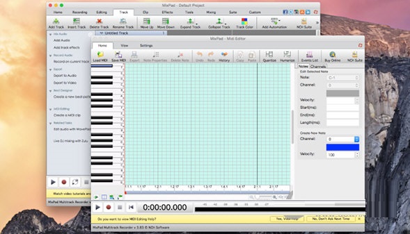 MixPad MAC screenshot