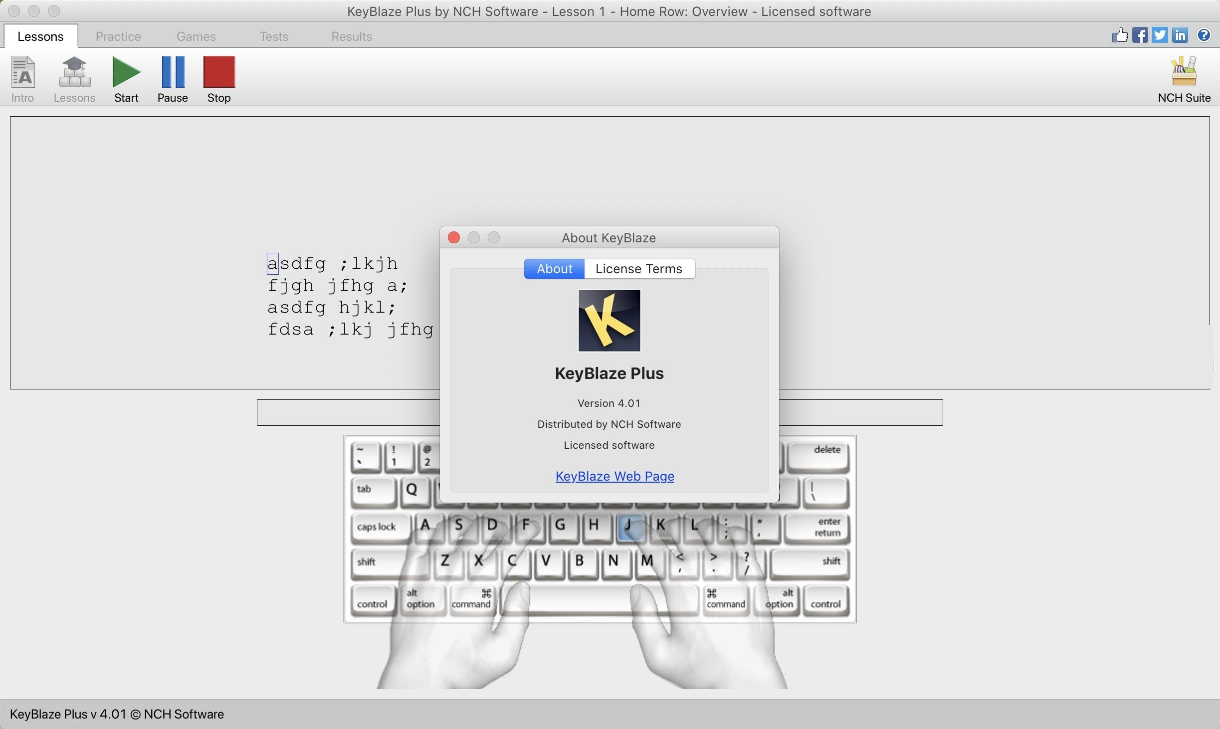 KeyBlaze Mac screenshots