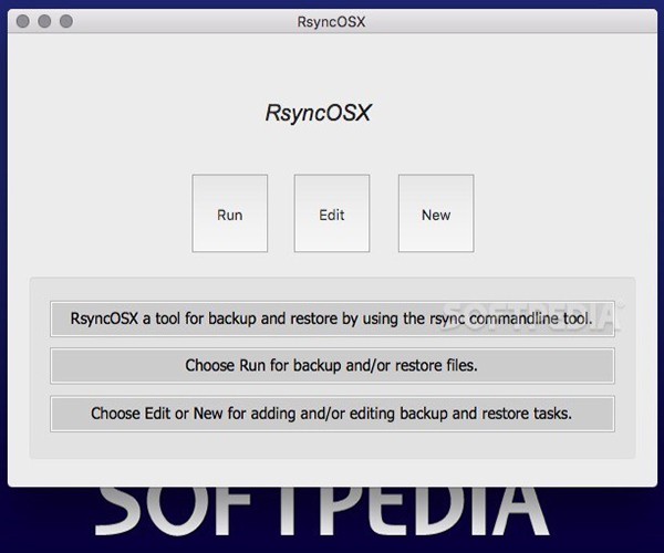 RsyncOSX Mac screenshot