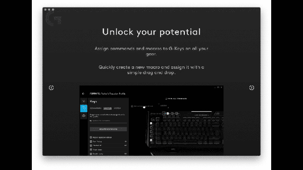 Logitech G613 driver Mac screenshot