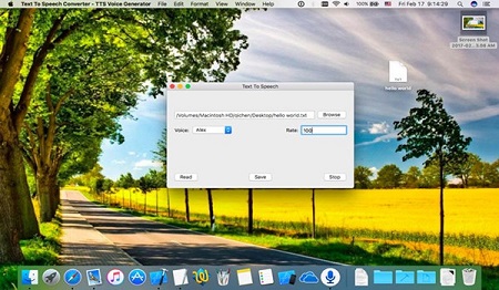 Text to Speech Converter Mac Screenshot