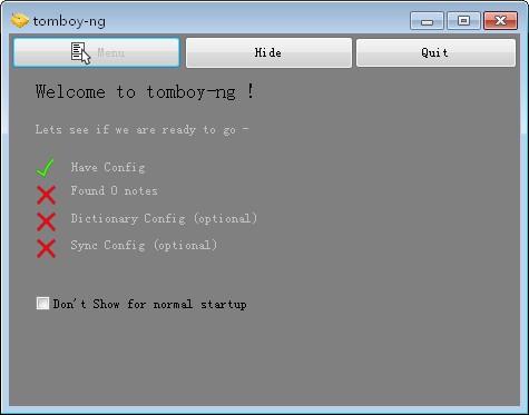 Tomboy screenshot
