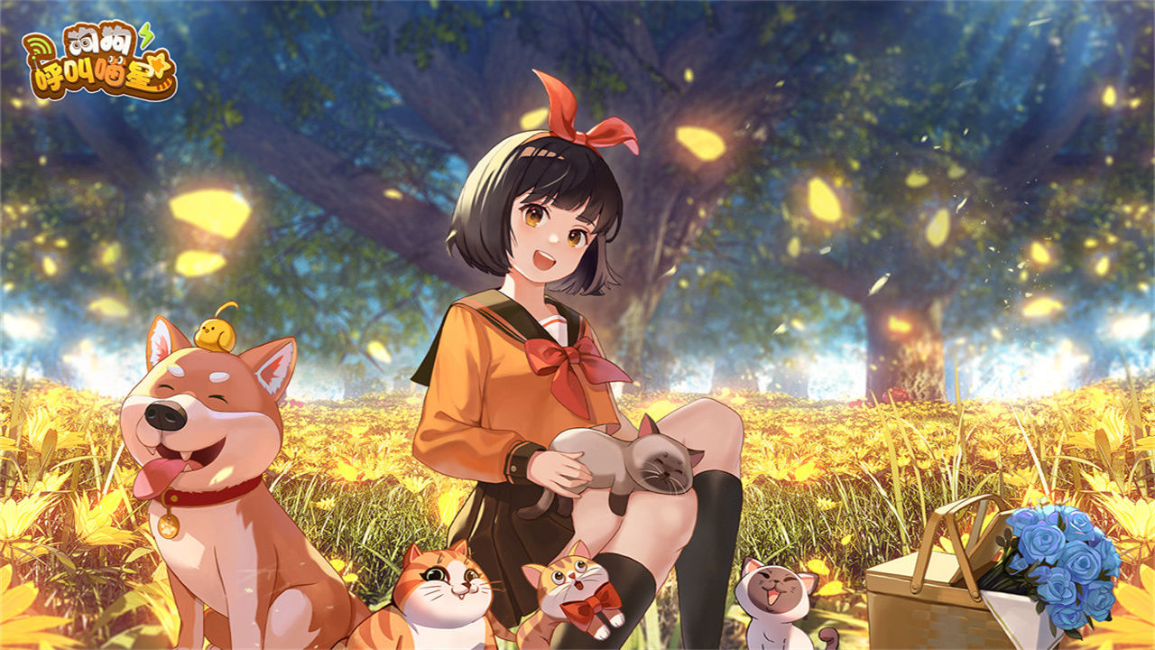 Screenshot of dog calling cat star