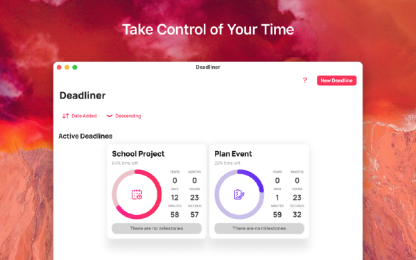 Deadliner Mac screenshots