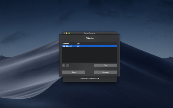 Telnet Terminal Mac screenshot