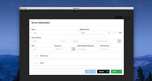 Sqlectron Mac screenshot