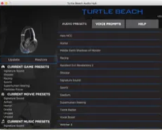 Turtle Beach Audio Hub Mac screenshot