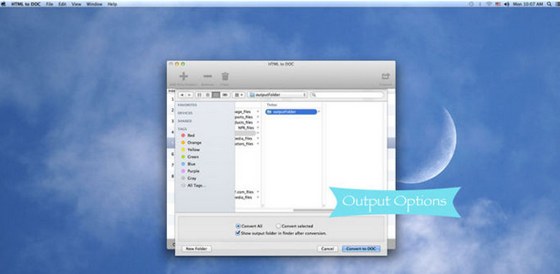 HTML to DOC Mac screenshot