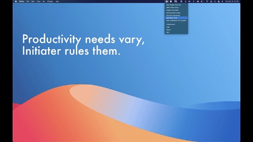 Screenshot of Initiator Mac