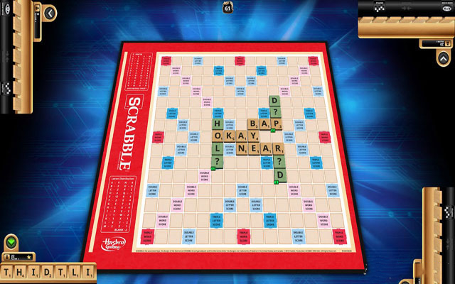 Screenshot of spelling games