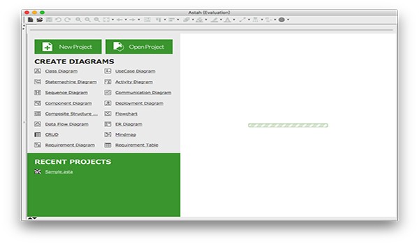 Screenshot of UML modeling tool MAC