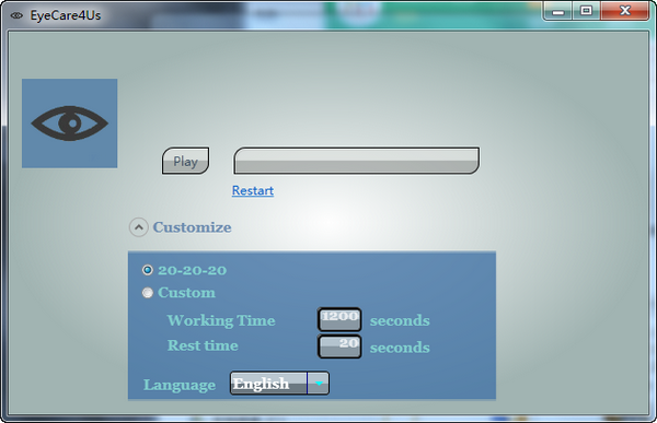 Screenshot of EyeCare4US