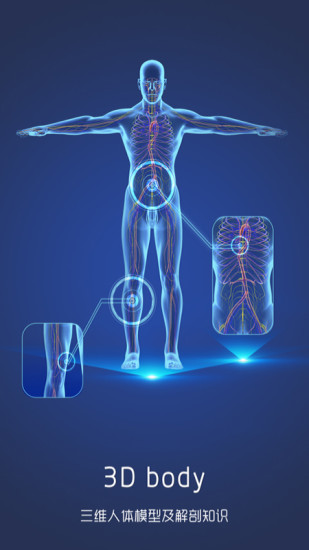 Screenshot of 3D human anatomy atlas