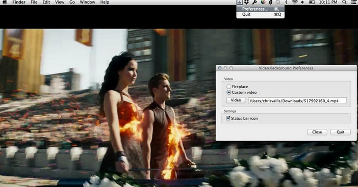 Video Background Mac screenshot