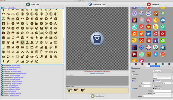 Iconion Mac screenshot