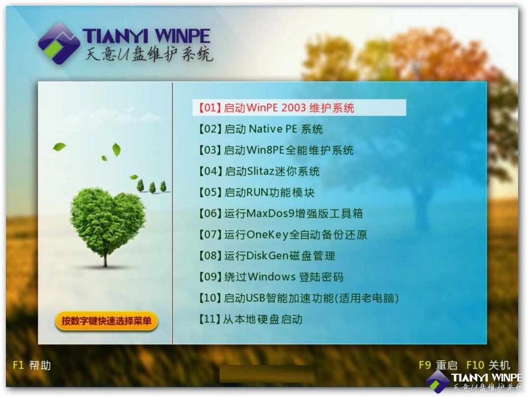 Screenshot of Tianyi U disk maintenance system