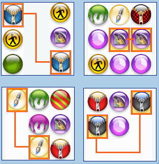 Screenshots of the stand-alone version of Crystal Lianliankan