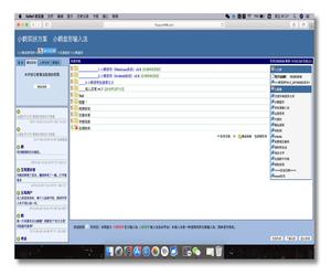 Screenshot of Xiaohe Shuangpin input method