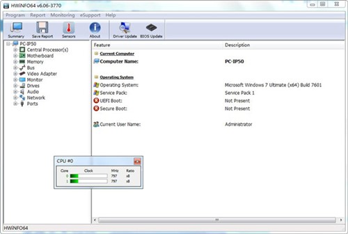 Hardware detection tool (hwinfo64)