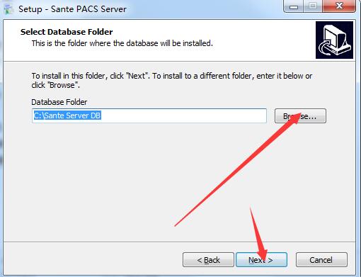 Sante PACS Server screenshot