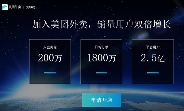 Screenshot of Meituan Takeout merchant version