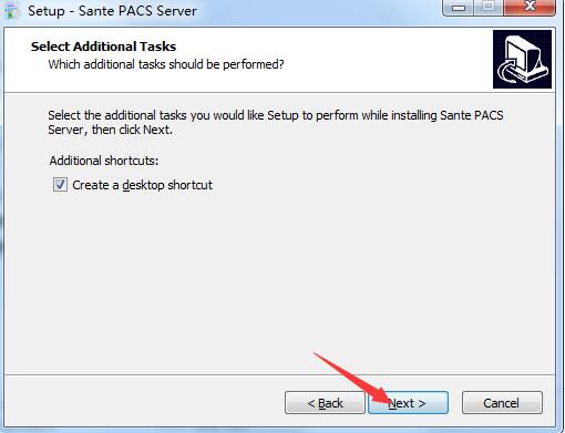 Sante PACS Server screenshot