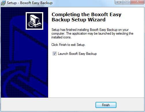 Screenshot of computer data backup software Boxoft Easy Backup