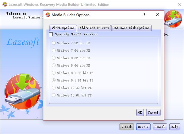 Screenshot of system repair tool Lazesoft Windows Recovery
