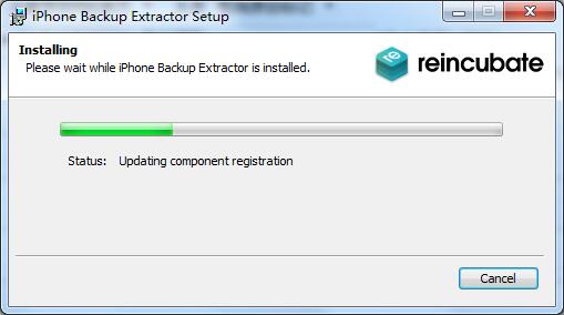 Screenshot of backup extraction software (Reincubate iPhone Backup Extractor)
