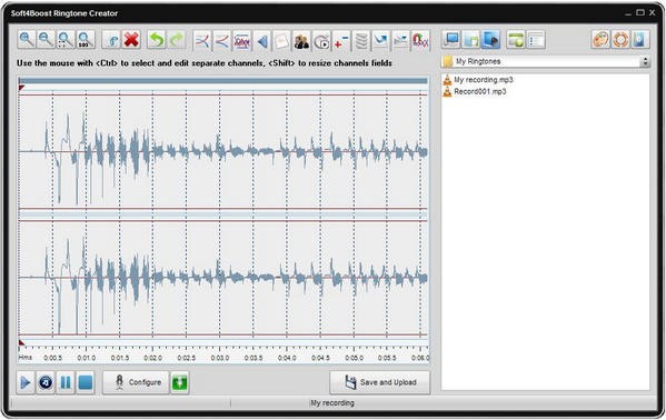 Screenshot of Soft4Boost Ringtone Creator