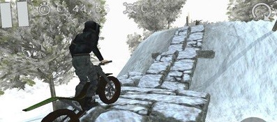 Screenshot of PC version of Polar Motorcycle Competition