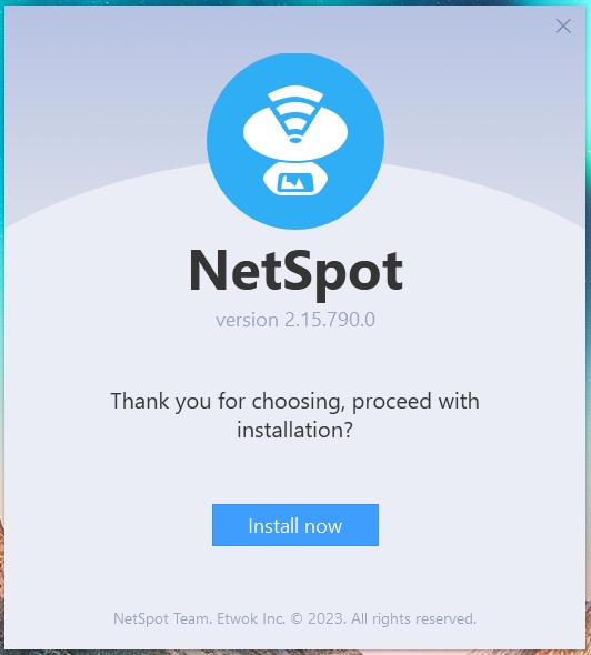 NetSpot screenshot